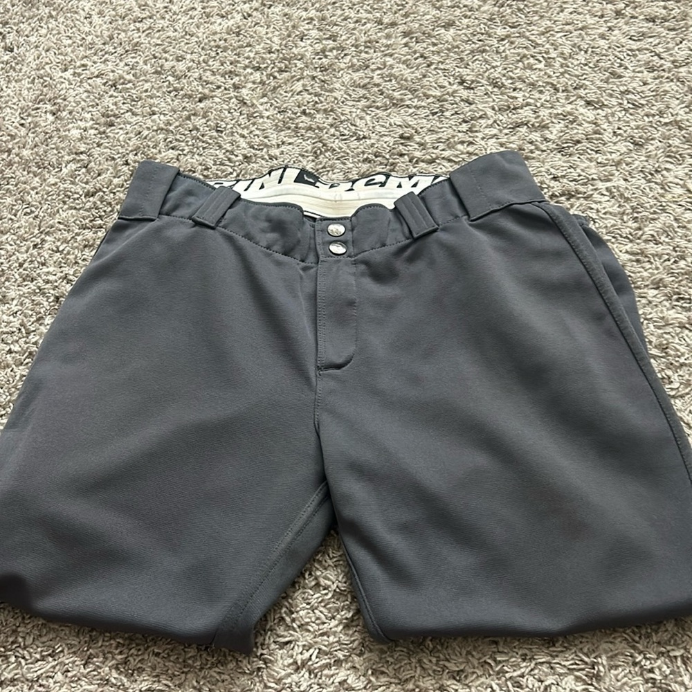 DEMARINI Womens Softball Pants in Charcoal Gray, Size Large